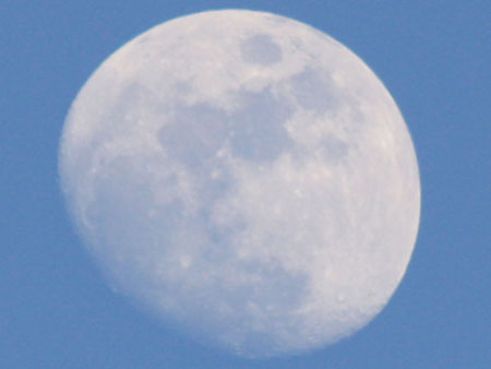 The Moon during the day