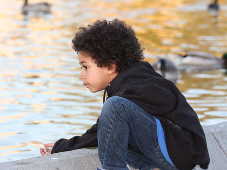 Darren Feeding the Ducks